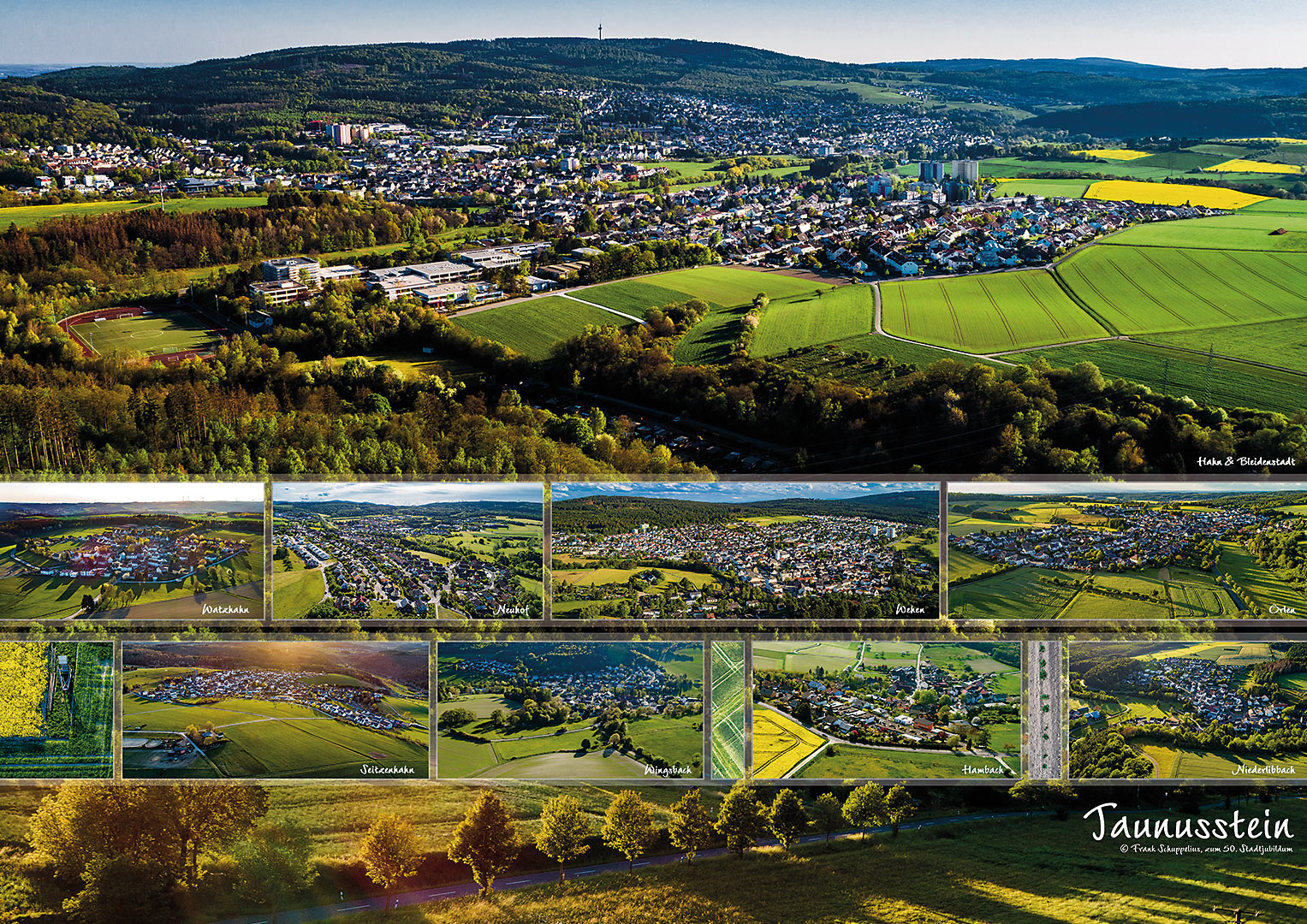 Jubiläumsluftbildcollage 50Jahre Tsst - A3 - 25€