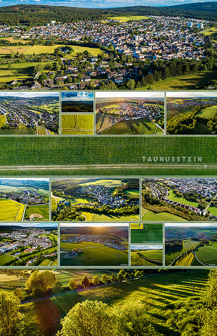 Leinwand-Luftbildcollage / Hauptbild Wehen