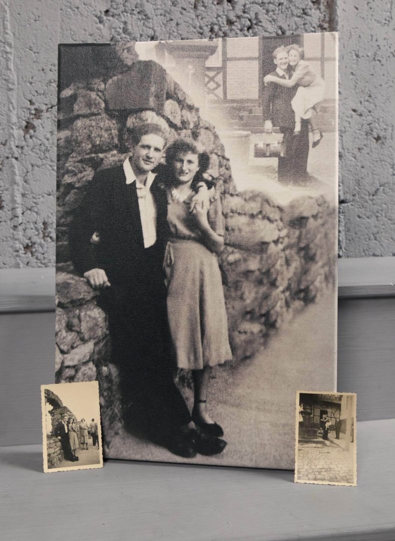 Collage aus zwei alten Minibildern!