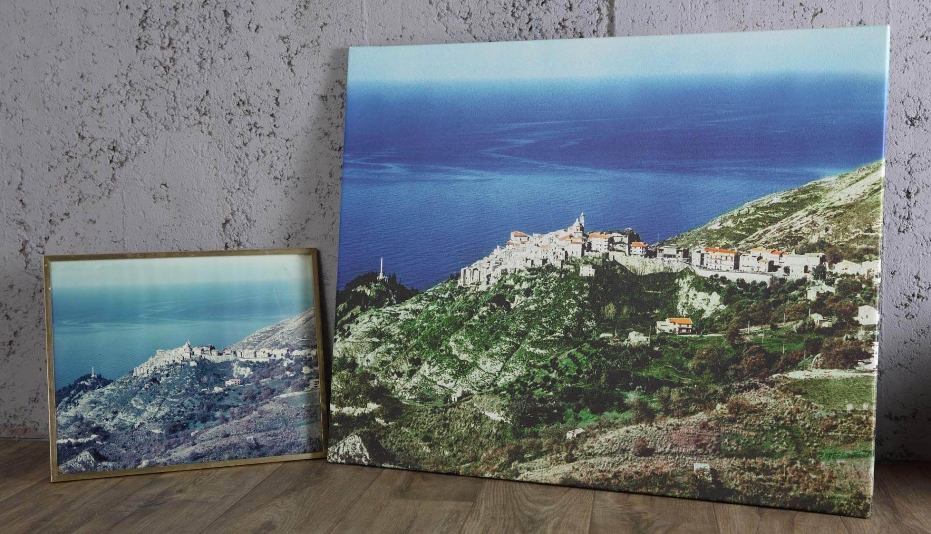 Farbwiederherstellung und Leinwanddruck