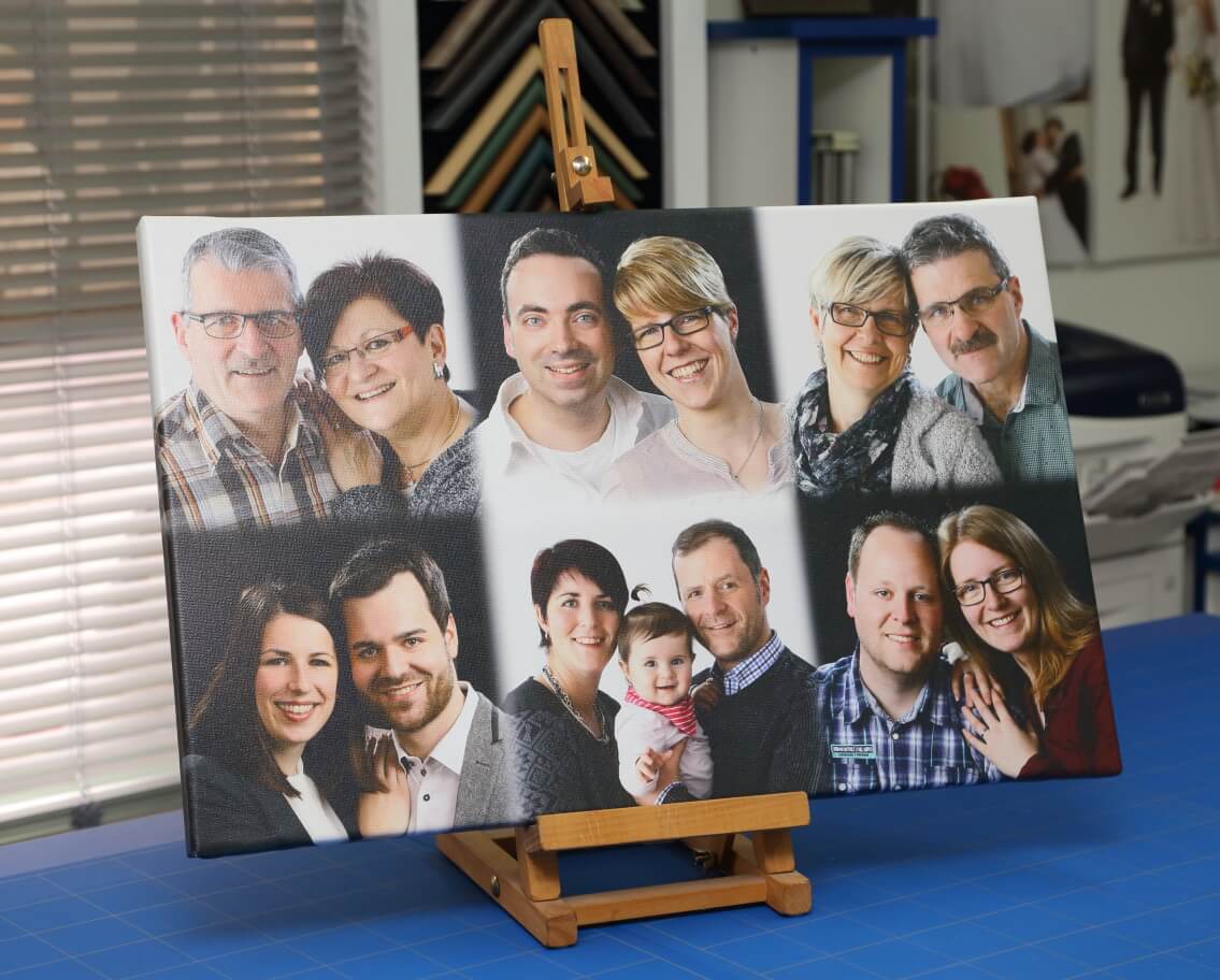 Geschenkcollage aus Portraitaufnahme