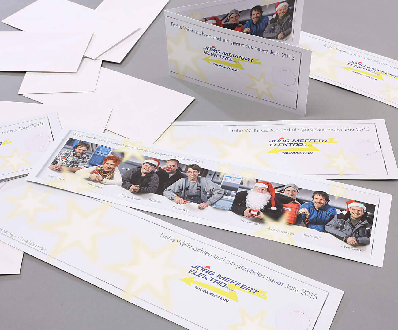 gewerbliche Weihnachtskarten - ganz persönlich