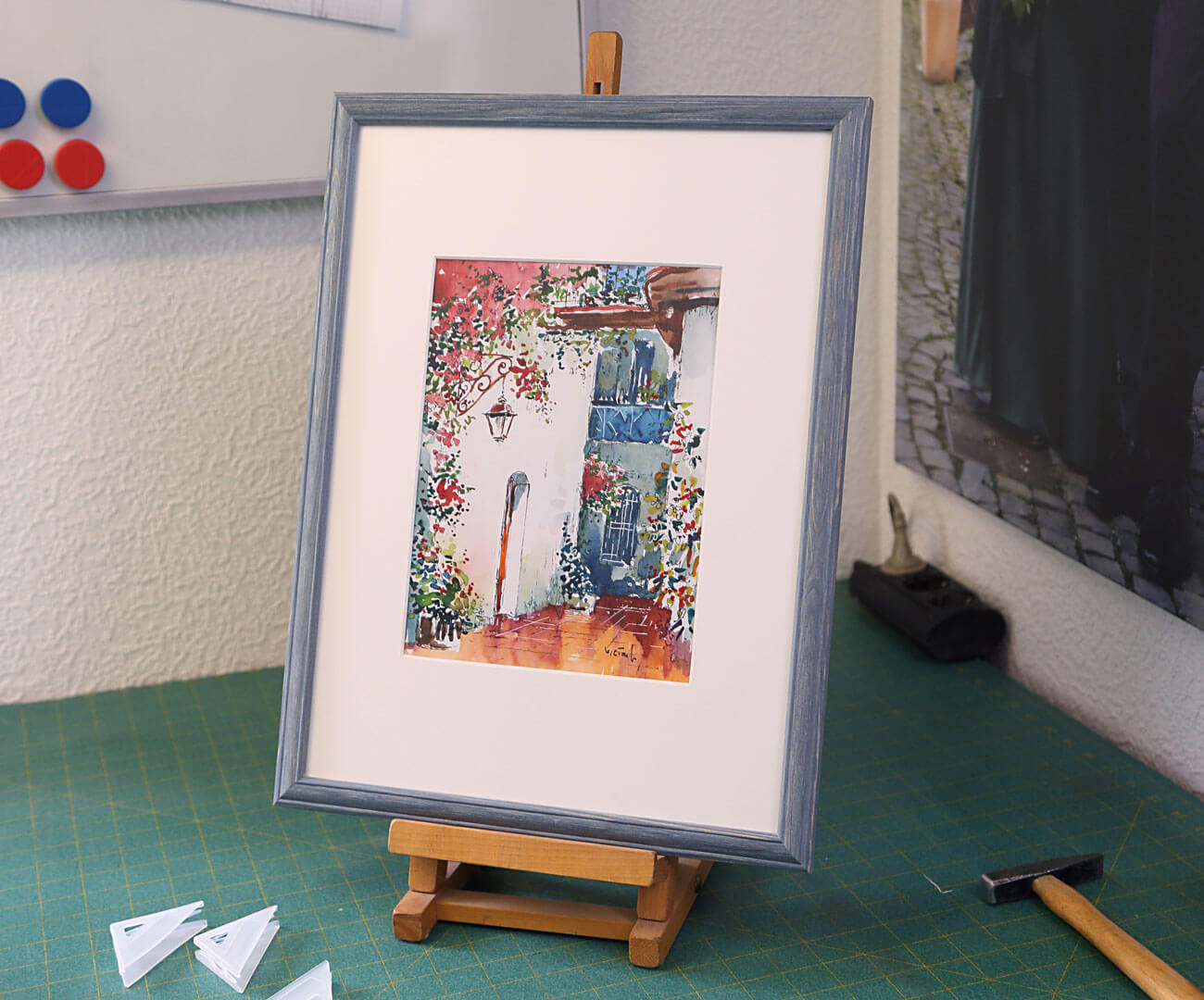 zartes blau für Mykonos