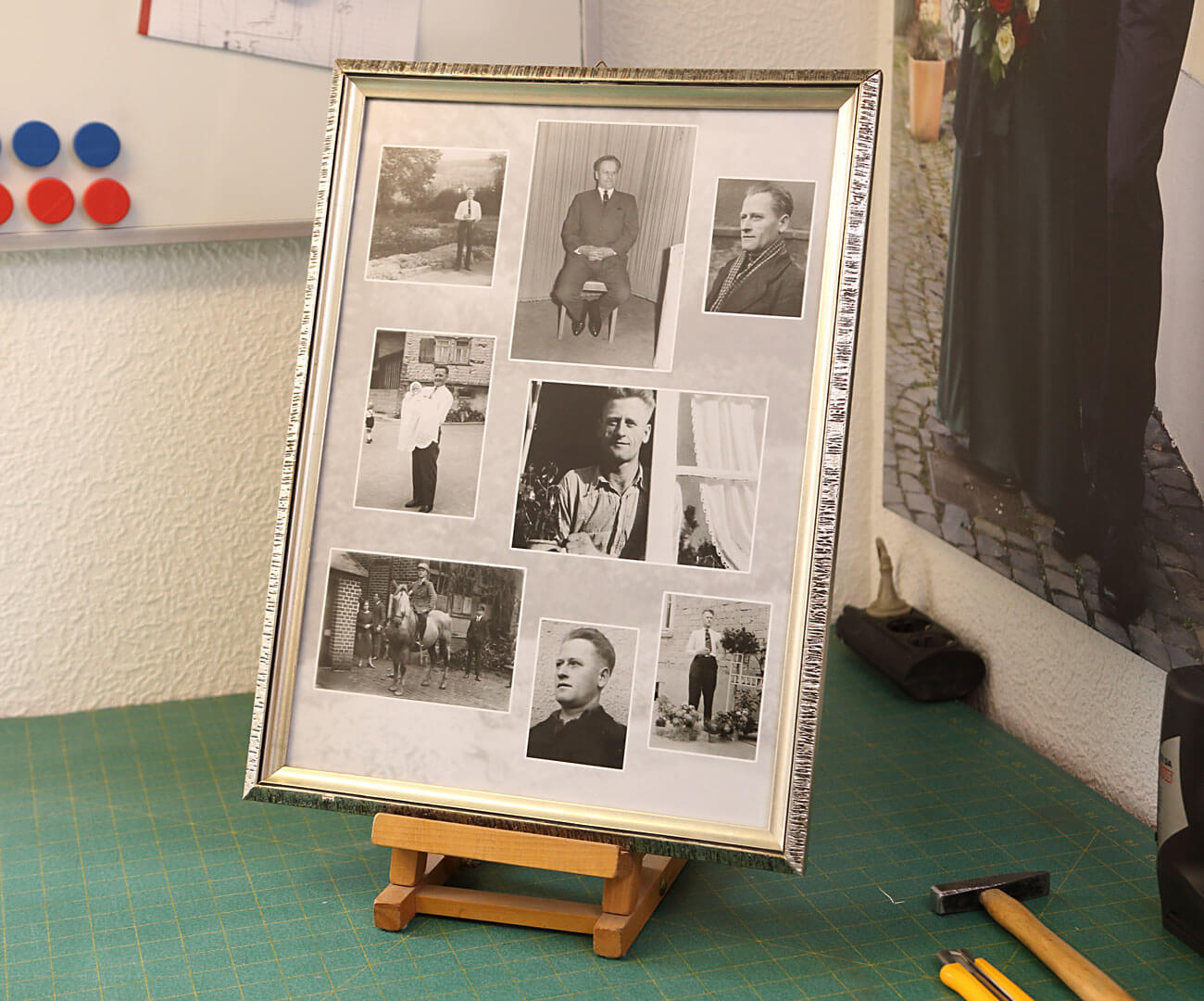 antiker Look mit Collage