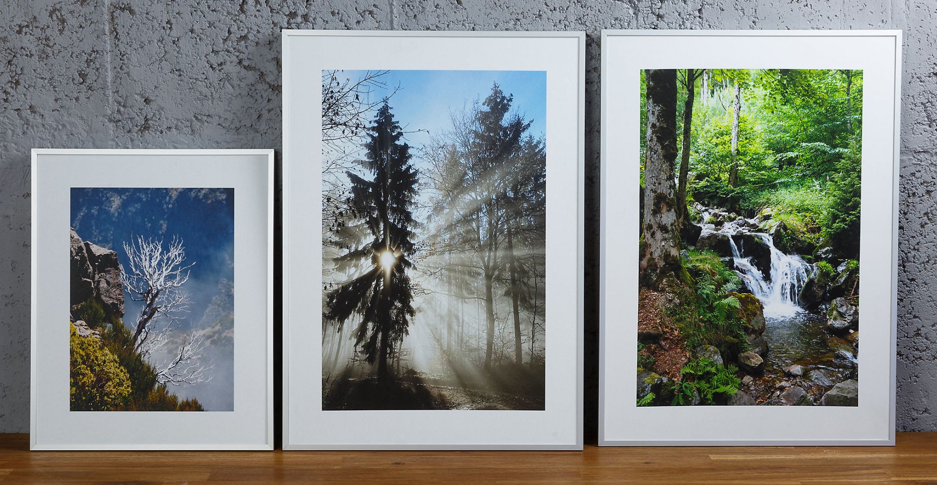 Magnetboard mit Passepartoutrand und schmalem Rahmen