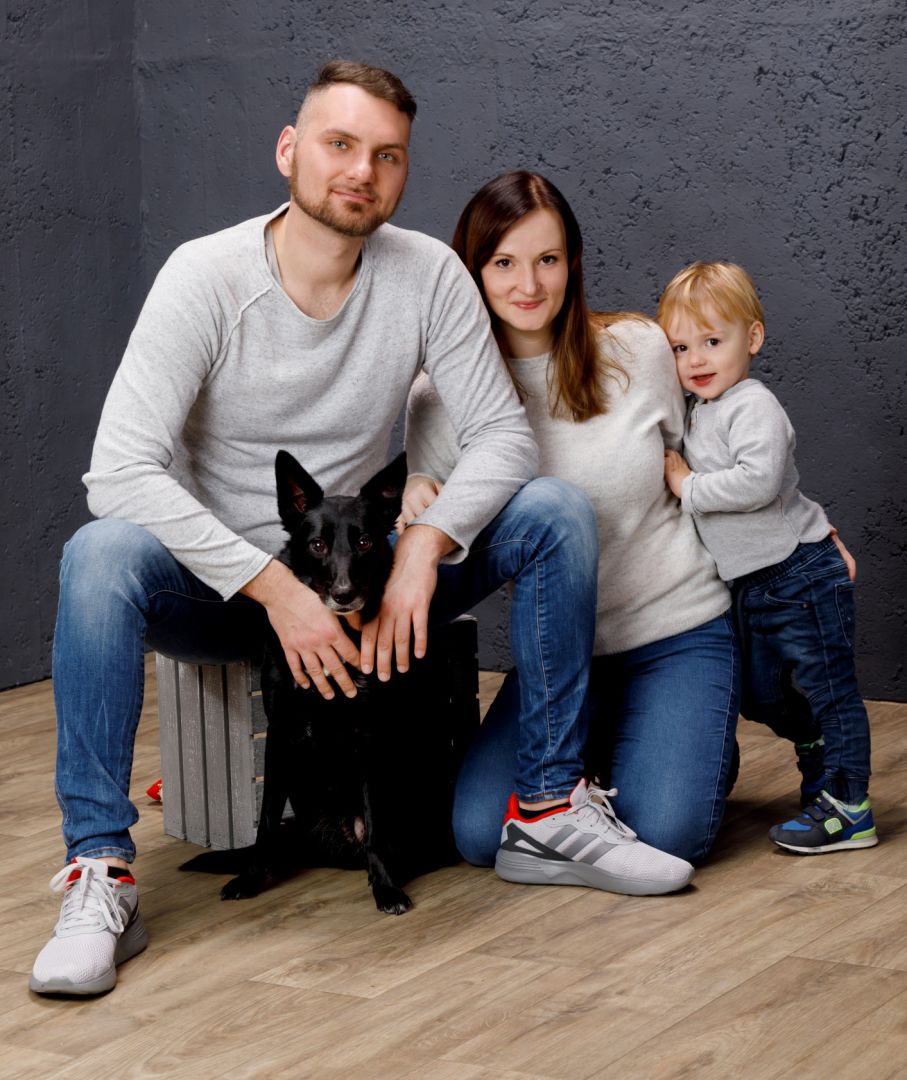 Familienglück mit Hund