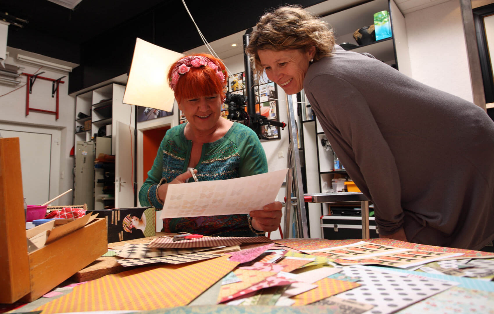 immer toll Künstlern über die Schulter zu schauen